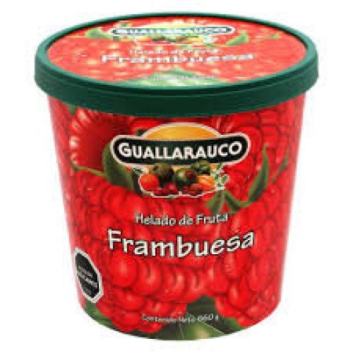 Helado frambuesa Guallarauco 660g